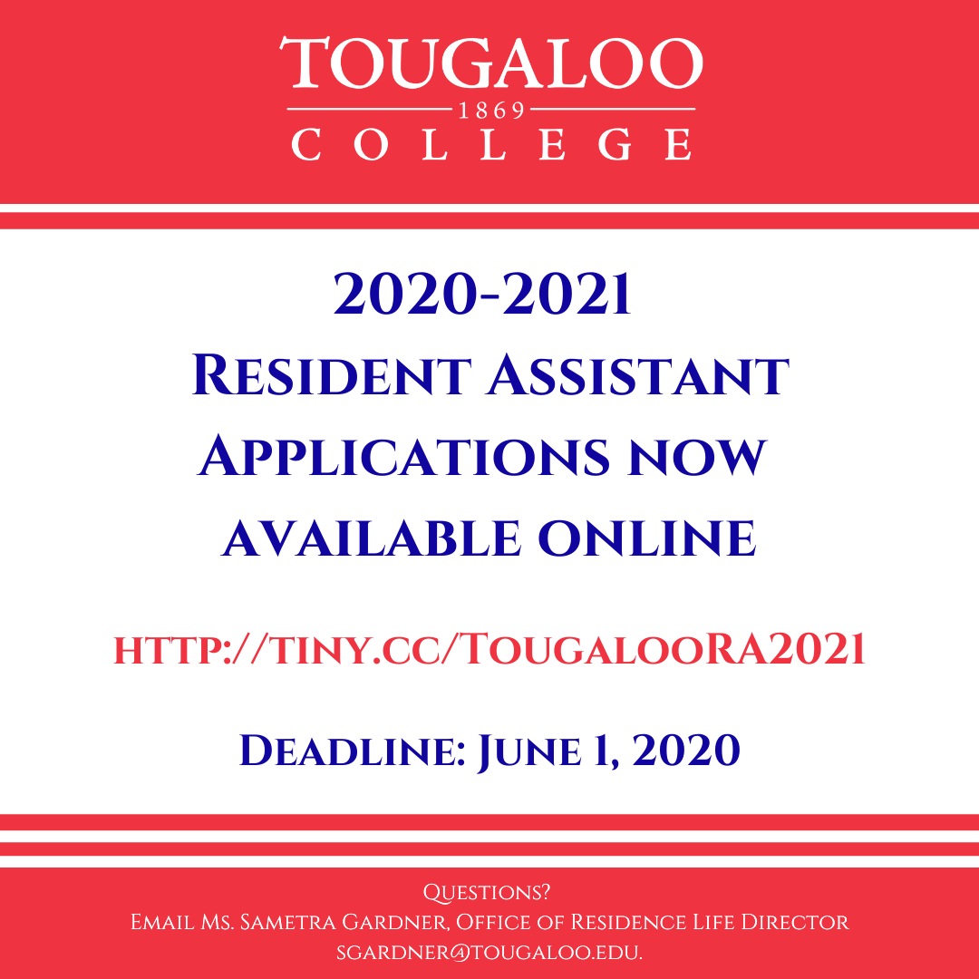 Resident Assistant Application Tougaloo College